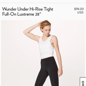 Wunder Under Hi-Rise Tight Full on Luxtreme